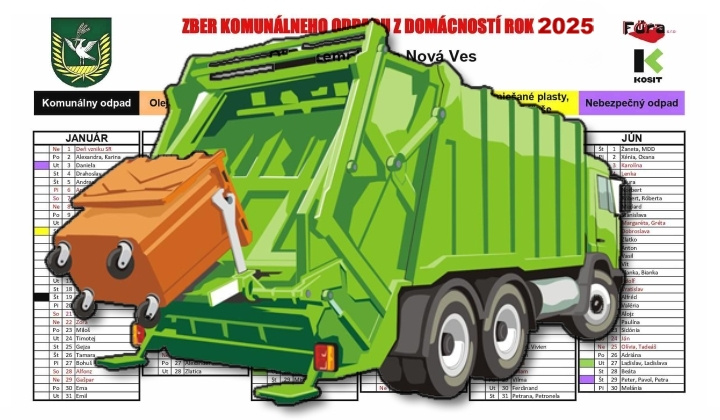Fotka - Oznámenie o zbere komunálneho odpadu